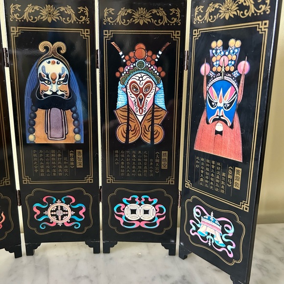 Mini Chinese Lacquerware Screen - Picture 5 of 9